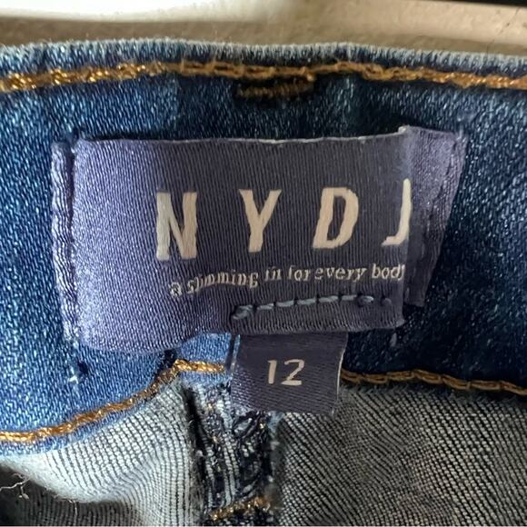 NYDJ medium wash lift and tuck technology skinny jeans size 12 B151 - Picture 2 of 5
